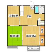 メゾン若松の間取り画像