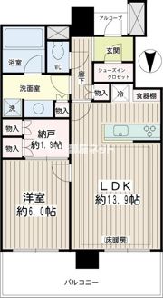 クレッセント川崎タワーの間取り画像