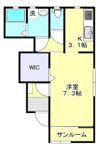 プログレッソ新白河A棟の間取り画像