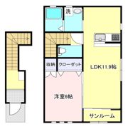 プログレッソ新白河A棟の間取り画像