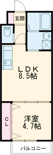 ヴィラフレンドリィの間取り画像