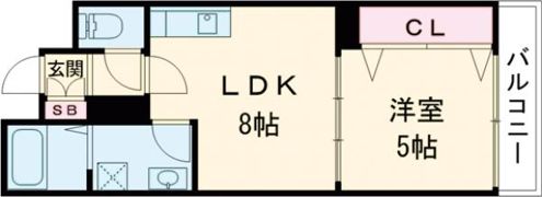 クリエオーレ磯島元町の間取り画像