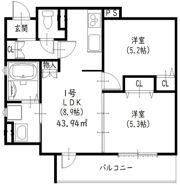 クリエオーレ磯島元町の間取り画像