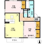 リビングタウン結城 Dの間取り画像