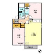 アヴァンティ A・Bの間取り画像