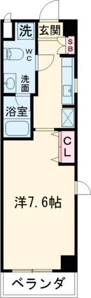 エイムオーエス島崎町マンションの間取り画像