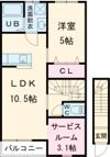 エスカレントみやき Ⅱの間取り画像