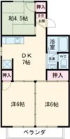 パレーシャル大園の間取り画像