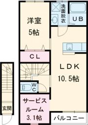 エスカレントみやき Ⅲの間取り画像