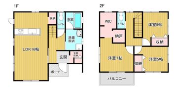 西千代田町貸家A棟の間取り画像