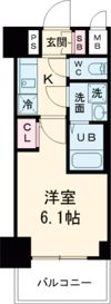 エスリード神戸兵庫駅ミッドポートの間取り画像