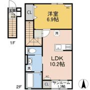 ミラヴィルタス西棟の間取り画像