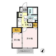 セジュールルーエ Ⅰの間取り画像