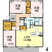 D-room桜町 A棟の間取り画像