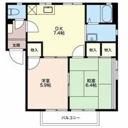 ビューハイツ Aの間取り画像