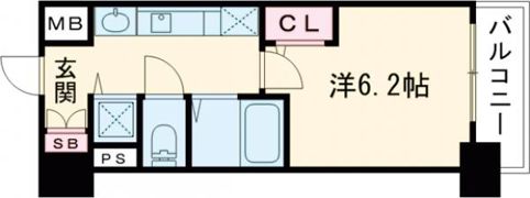 プレサンス名古屋STATIONビジュの間取り画像