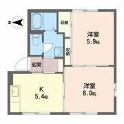 グレースフル赤坂 Cの間取り画像