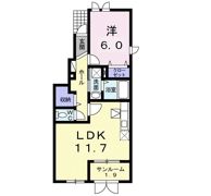 メゾンドアイリスEの間取り画像
