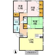 レシェンテ徳力 A棟の間取り画像