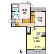 D-roomCⅢの間取り画像