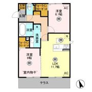 アントス Aの間取り画像