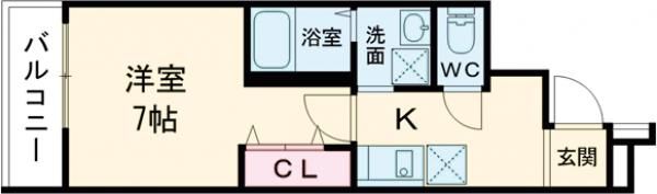 フジパレス長田サウスの間取り画像