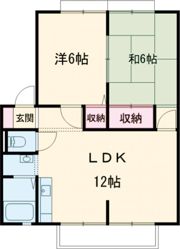 サンビレッジ杉山 Bの間取り画像