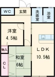 宮北ハイツの間取り画像