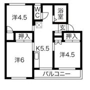 ヴィラナリー安八Ⅱ1号棟の間取り画像