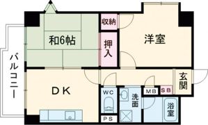サンライズ壱番館の間取り画像