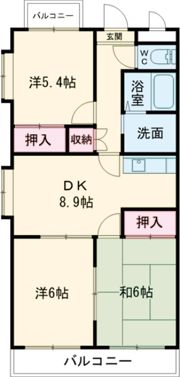 東浦カルチャービルの間取り画像