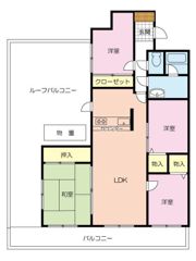 トーカンマンション北小金の間取り画像