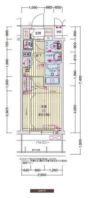 プレサンス東別院セレニスの間取り画像