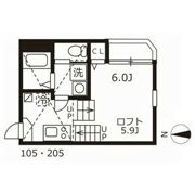 ハーモニーテラス志賀町Ⅲの間取り画像