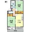 プレジールビューラ Bの間取り画像