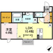 アスター若宮 Bの間取り画像