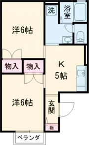 蓮花寺ハイツ Bの間取り画像