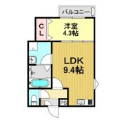 LECOCON津島Ⅲの間取り画像