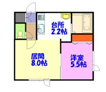 ピースフルIIの間取り画像