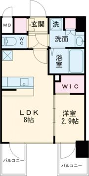 エスリード神戸三宮ヒルズの間取り画像