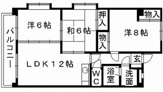 ファミーユ飛田の間取り画像