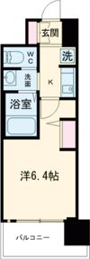 エステムコート神戸ハーバーランド前Ⅶレーベルの間取り画像