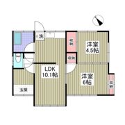 大島貸家Cの間取り画像