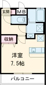 ジーアップルーチェの間取り画像