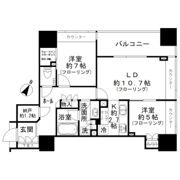 パークタワー渋谷本町の間取り画像