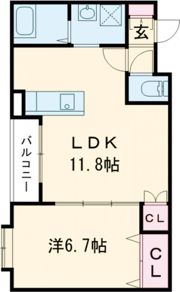 Villa Chaton 高丸の間取り画像