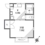 TBコーポの間取り画像