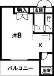 古山ハイツパートⅡの間取り画像