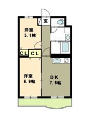コンコース堀之内の間取り画像