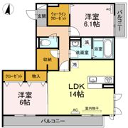 プレジール手城の間取り画像